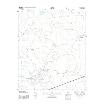 2011 Map of Heflin, 2011 Print