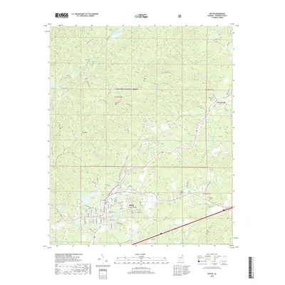 2018 Map of Heflin, 2018 Print