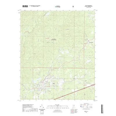 2021 Map of Heflin, 2021 Print