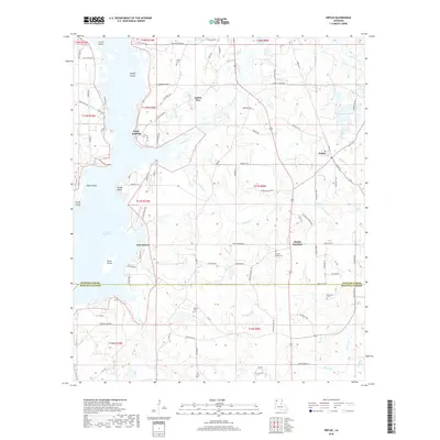 2018 Map of Heflin, 2018 Print