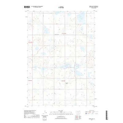 2017 Map of Heggs Lake, 2017 Print