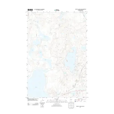 2013 Map of Height of Land Lake, 2013 Print