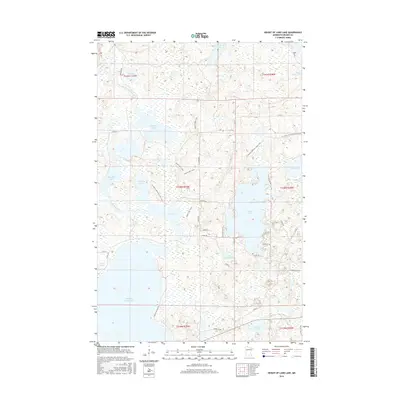 2016 Map of Height of Land Lake, 2016 Print