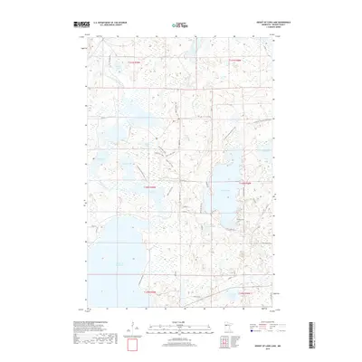2019 Map of Height of Land Lake, 2019 Print