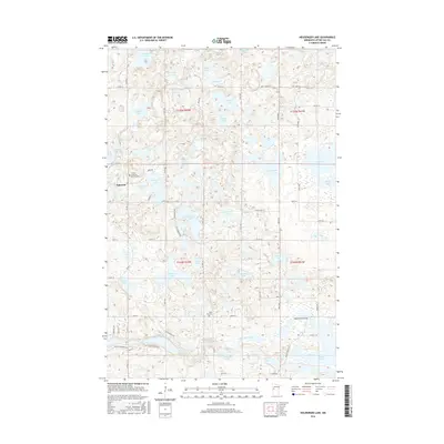 2016 Map of Heilberger Lake, 2016 Print
