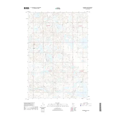 2019 Map of Heilberger Lake, 2019 Print