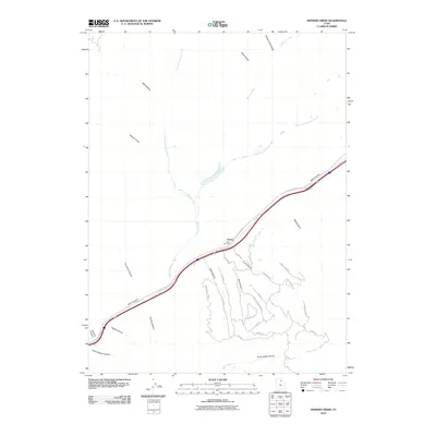 2010 Map of Heiners Creek, 2010 Print
