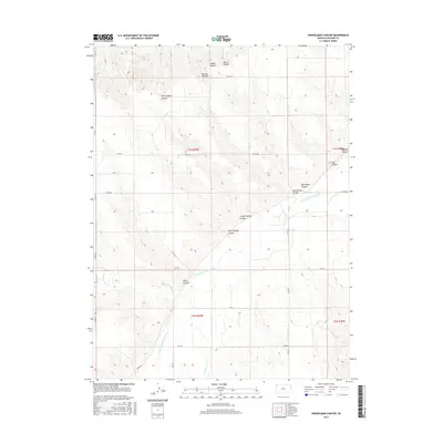 2015 Map of Heinzelman Canyon, 2015 Print
