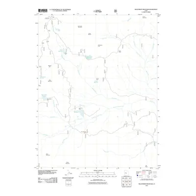 2011 Map of Heliotrope Mountain, 2011 Print