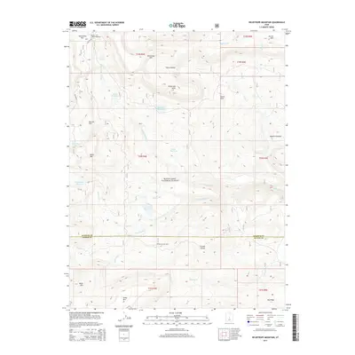 2014 Map of Heliotrope Mountain, 2014 Print