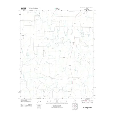 2013 Map of Hell Roaring Creek, 2013 Print
