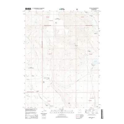 2014 Map of Heller Lake, 2014 Print