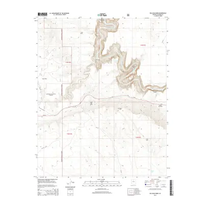 2014 Map of Hellhole Bend, 2014 Print