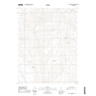2020 Map of Hells Kitchen Canyon SE, 2020 Print