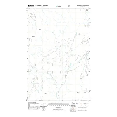 2011 Map of Helmer Mountain, 2011 Print