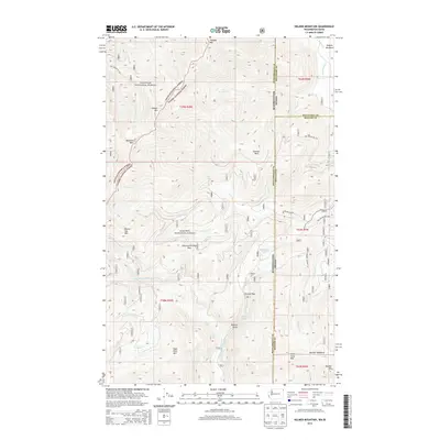2014 Map of Helmer Mountain, 2014 Print