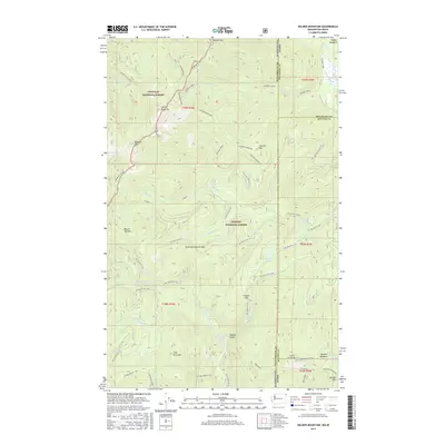 2017 Map of Helmer Mountain, 2017 Print
