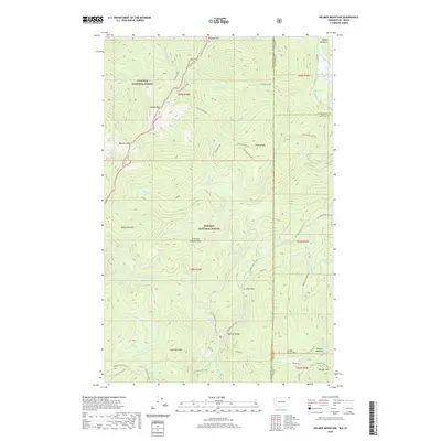 2020 Map of Helmer Mountain, 2020 Print