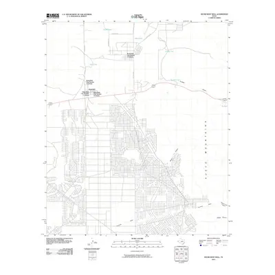 2010 Map of Helms West Well, 2010 Print