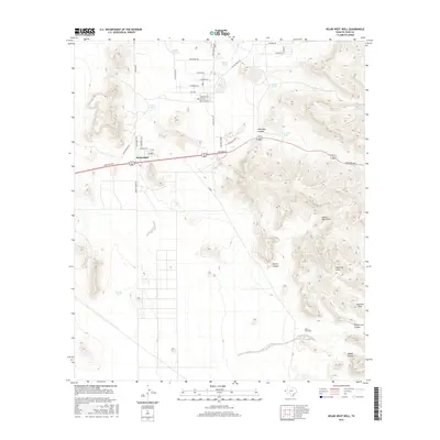 2016 Map of Helms West Well, 2016 Print