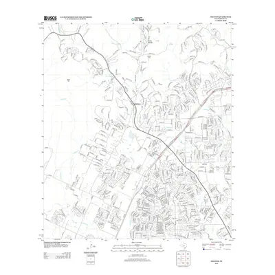 2013 Map of Helotes, 2013 Print