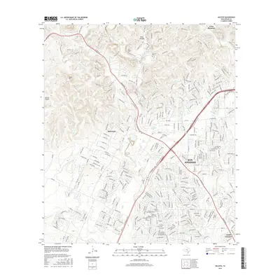 2016 Map of Helotes, 2016 Print