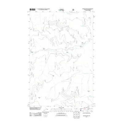 2011 Map of Helwick Peak, 2011 Print