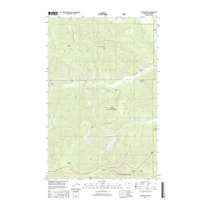 2017 Map of Helwick Peak, 2017 Print