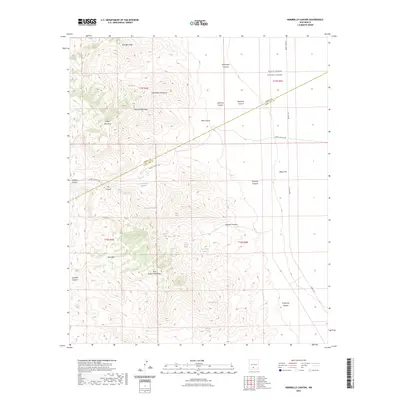 2023 Map of Hembrillo Canyon, 2023 Print