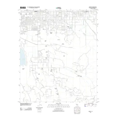 2012 Map of Hemet, 2012 Print
