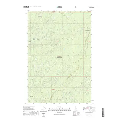 2020 Map of Hemlock Butte, 2020 Print