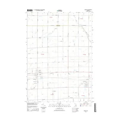 2014 Map of Hemlock, 2014 Print