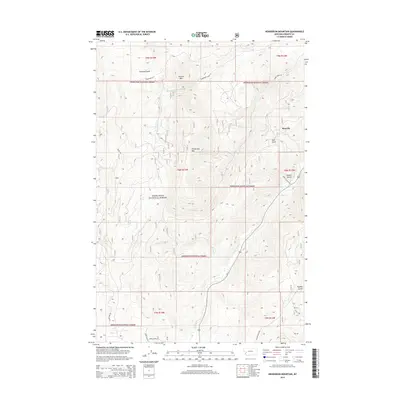 2014 Map of Henderson Mountain, 2014 Print