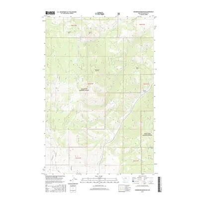 2017 Map of Henderson Mountain, 2017 Print