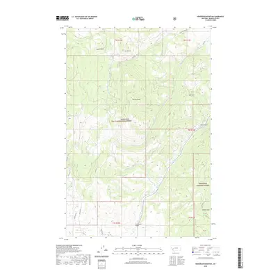 2020 Map of Henderson Mountain, 2020 Print