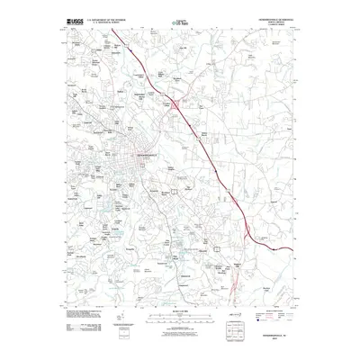 2010 Map of Hendersonville, 2010 Print