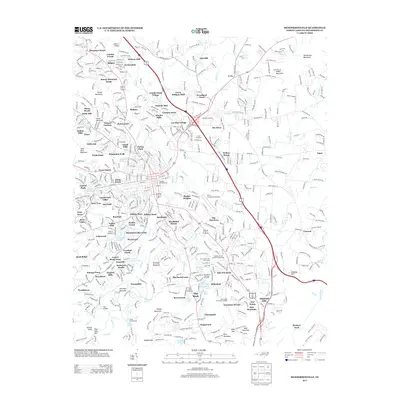 2013 Map of Hendersonville, 2013 Print