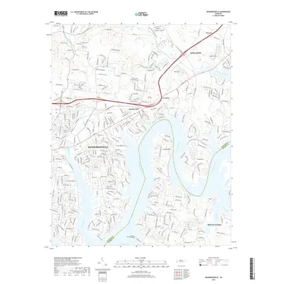 2019 Map of Hendersonville, 2019 Print