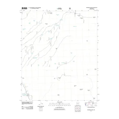 2011 Map of Hendricks Peak, 2011 Print