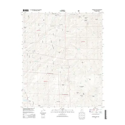 2013 Map of Hendricks Peak, 2013 Print