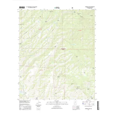 2017 Map of Hendricks Peak, 2017 Print