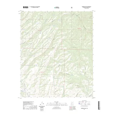 2023 Map of Hendricks Peak, 2023 Print
