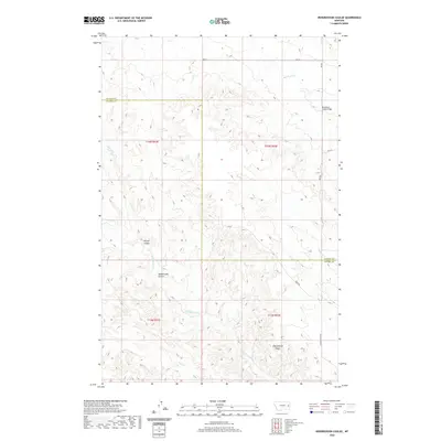 2020 Map of Hendrickson Coulee, 2020 Print