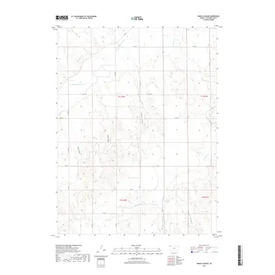 2018 Map of Henkle Canyon, 2018 Print