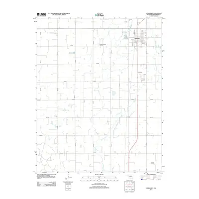 2012 Map of Hennessey, 2012 Print