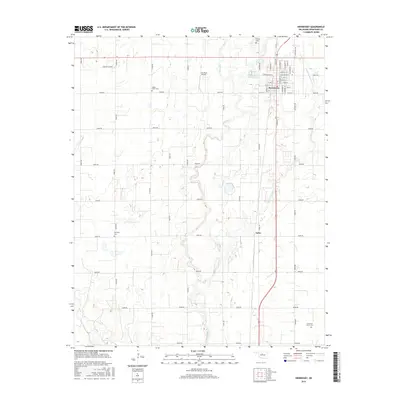 2016 Map of Hennessey, 2016 Print