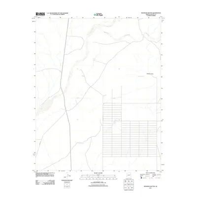 2011 Map of Hennessy Buttes, 2011 Print