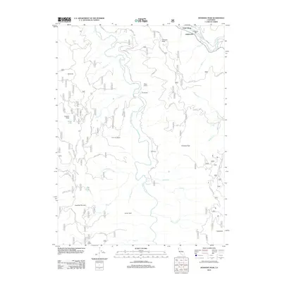 2012 Map of Hennessy Peak, 2012 Print