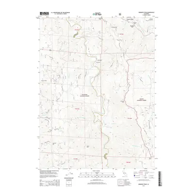 2015 Map of Hennessy Peak, 2015 Print