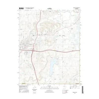 2016 Map of Henryetta, 2016 Print